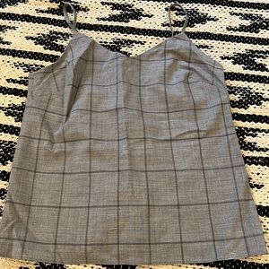 Gray plaid tank